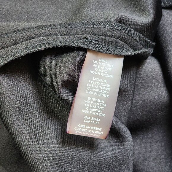 Tommy Hilfiger Womens Plus 22W Black Dress Leopard Print Collar Sheer Sleeve - Picture 6 of 12